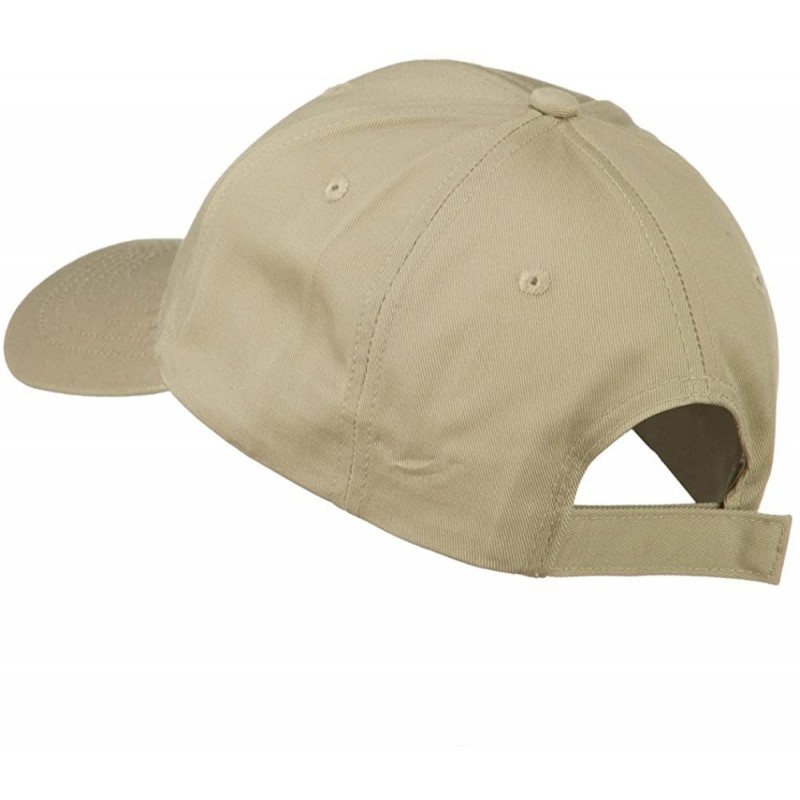 USA State Connecticut Flower Embroidered Low Profile Cotton Cap - Khaki ...