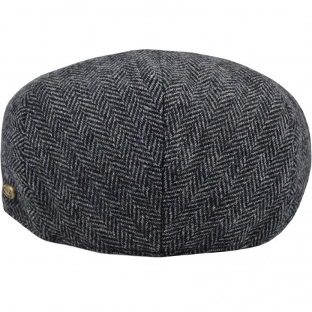 Classic Men's Flat Hat Wool Newsboy Herringbone Tweed Driving Cap ...