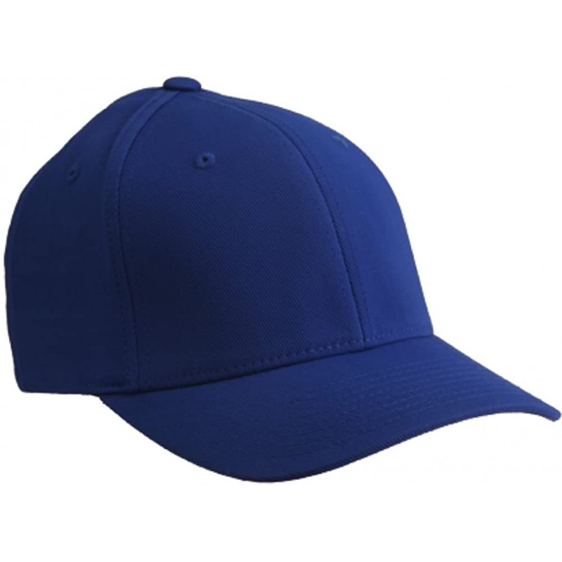 Baseball Caps Premium Original Blank Ultrafibre Fitted Hat Baseball Cap Flex Fit 6530 - Royal - C211885IEVD $12.46
