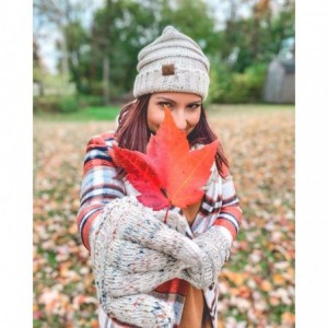 Skullies & Beanies Exclusives Oversized Slouchy Beanie Bundled with Matching Lined Touchscreen Glove - Indi Pink - CZ193ENRC9...