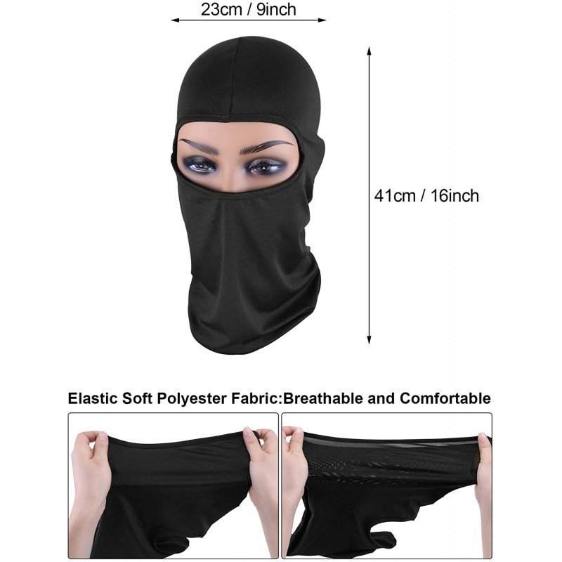 6 Pieces Face Balaclava Cover Ice Silk UV Protection Full Face Cover ...