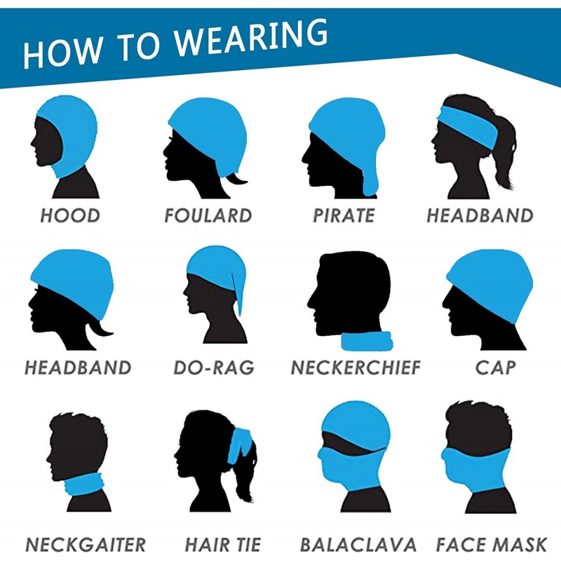 Fashion Face Bandanas Sports & Casual Headwear Neck Gaiter- Headwrap ...