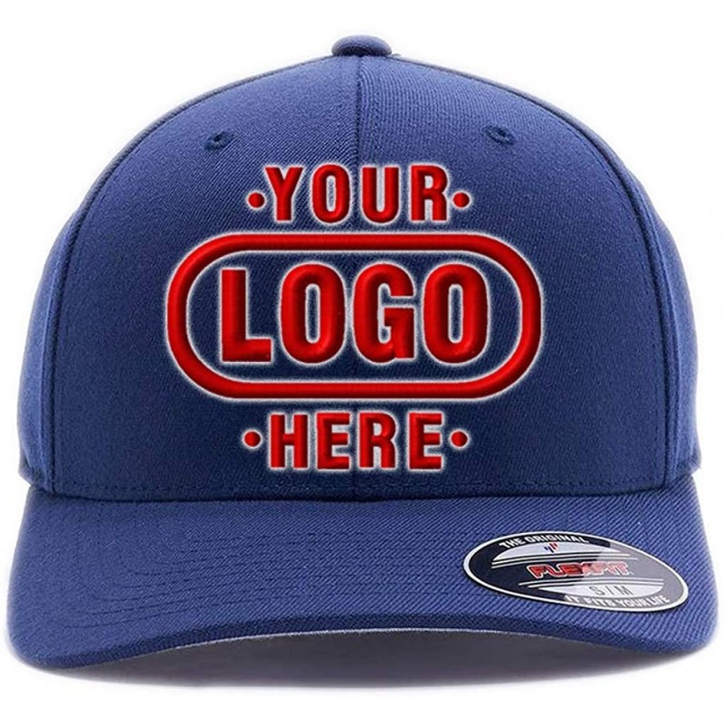 Custom Hat 6277 and 6477 Flexfit caps Embroidered. Place Your Own Logo ...
