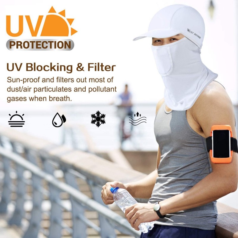 UV Face Mask Balaclava Dust Sun Protection Face Cover Brethable Cooling ...