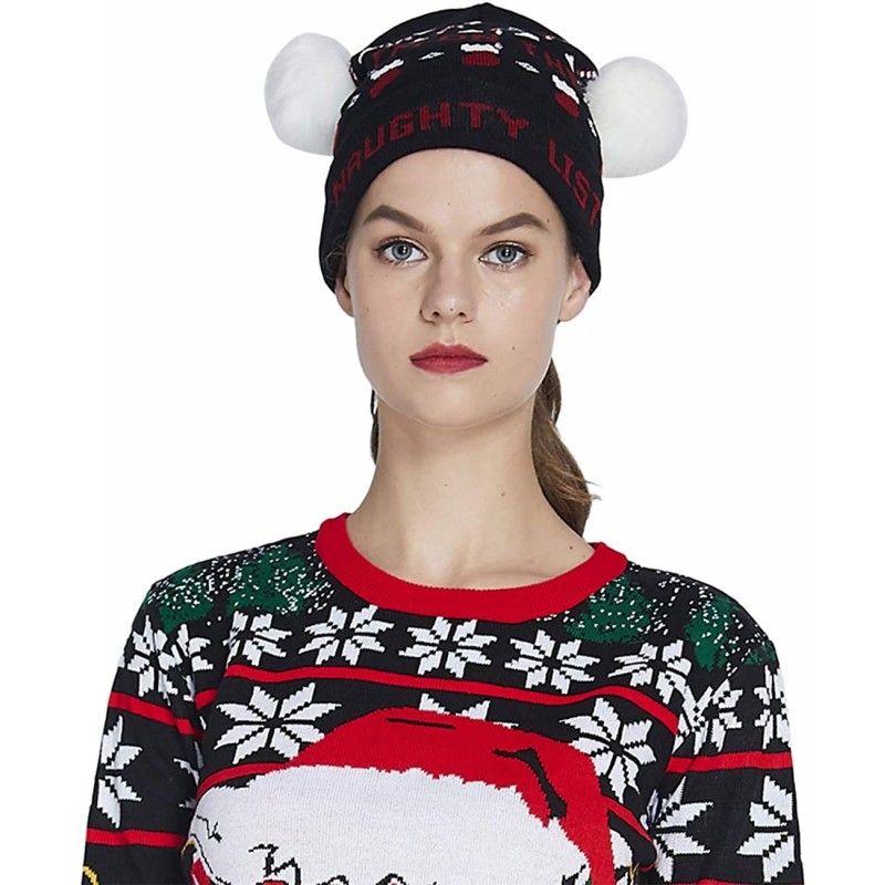 Unisex Ugly LED Christmas Hat Novelty Colorful Light-up Stylish Knitted ...