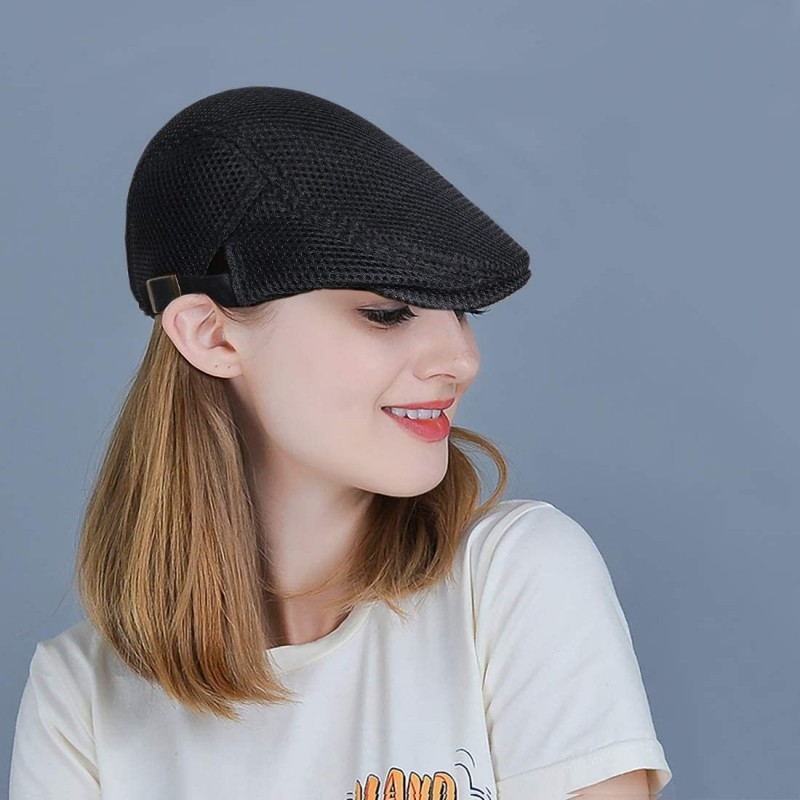 Men's Mesh Summer Hat Flat Ivy Cap Gatsby Newsboy Hat Hunting Cap ...