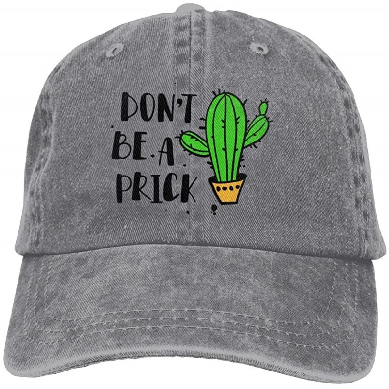 Dont Be A Prick Cactus Men Women Cowboy Hats Vintage Denim Trucker ...