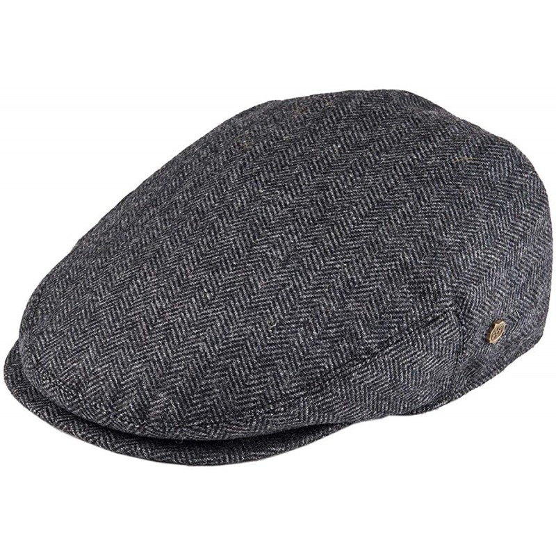 Men's Herringbone Flat Ivy Newsboy Hat Wool Blend Gatsby Cabbie Cap ...