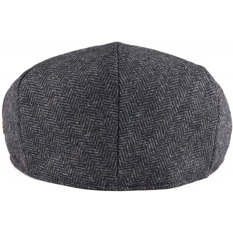 Men's Herringbone Flat Ivy Newsboy Hat Wool Blend Gatsby Cabbie Cap ...