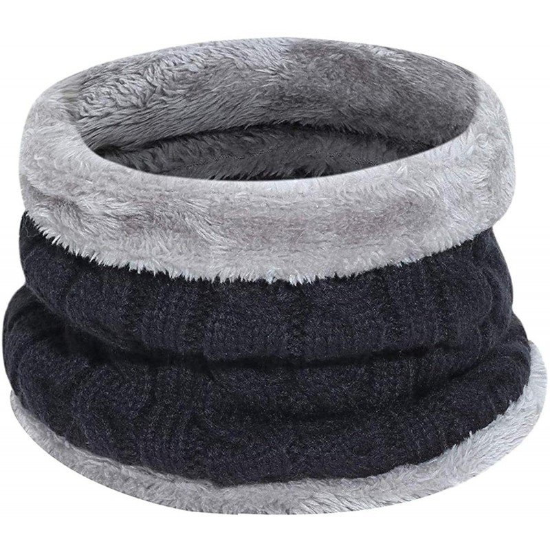 2-Pieces Winter Beanie Hat Scarf Set Warm Knit Hat & Warm Neck Thick ...